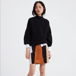 ZARA Suedette Mini Skirt